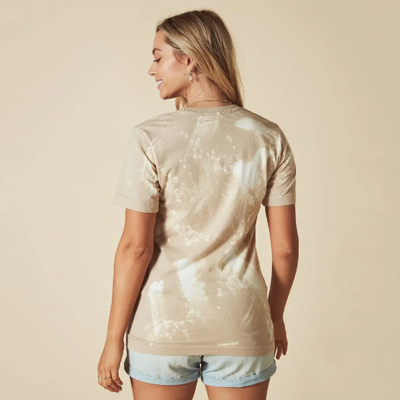 Sunday Funday Hand Brushed Bleached Graphic Tee - abcthreads