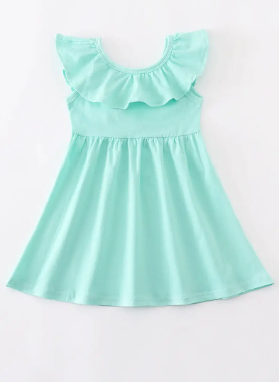 Mint Ruffle Dress - abcthreads