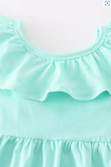 Mint Ruffle Dress - abcthreads