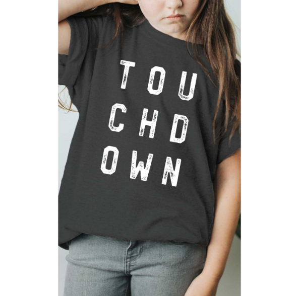 Touchdown Kids Football Graphic T-Shirt - abcthreads