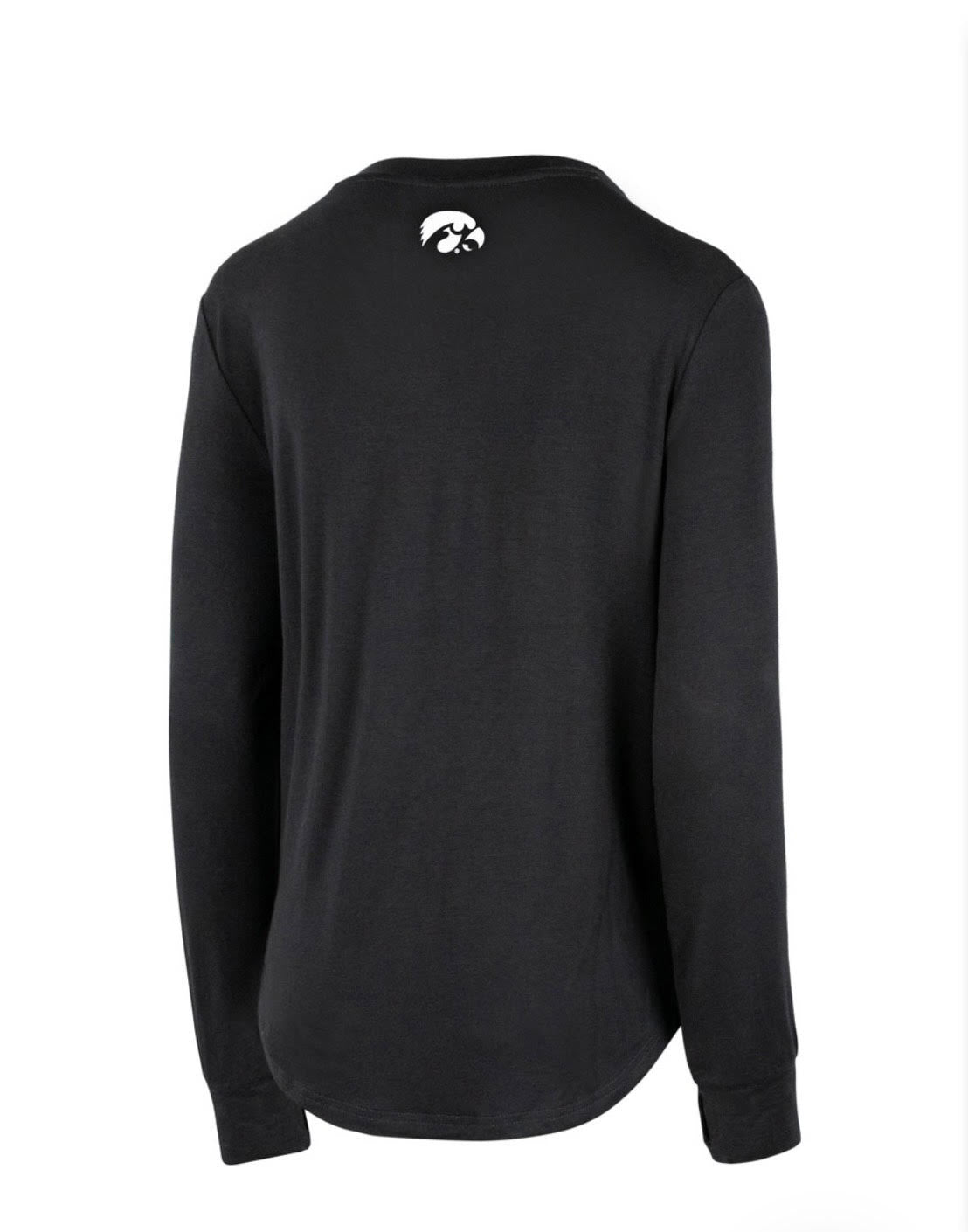 Supersoft Bamboo Long Sleeve Hawkeyes Tee - abcthreads