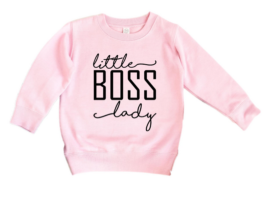 Little Boss Lady Crewneck - abcthreads