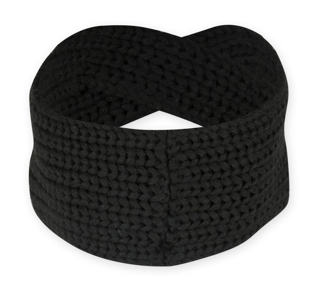 Black Knit Iowa Hawkeyes Headband - abcthreads