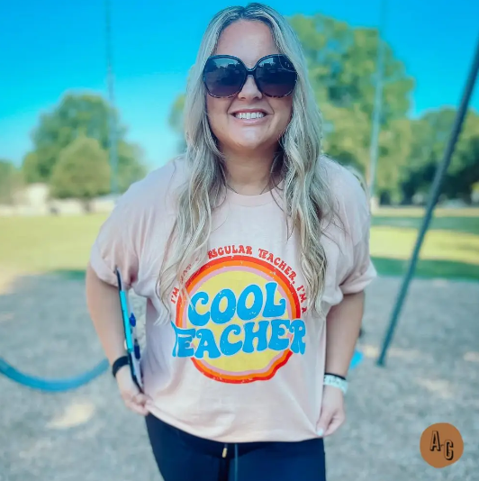 I'm Not a Regular Teacher I'm A Cool Teacher Women's Graphic Tee - abcthreads