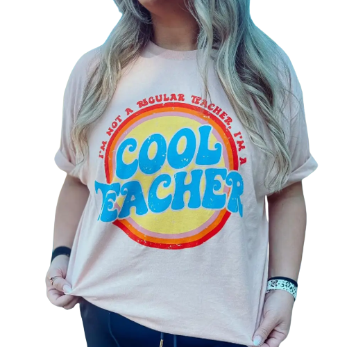 I'm Not a Regular Teacher I'm A Cool Teacher Women's Graphic Tee - abcthreads